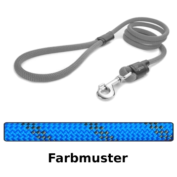 klassische Hundeleine - L - 145cm - blau rally